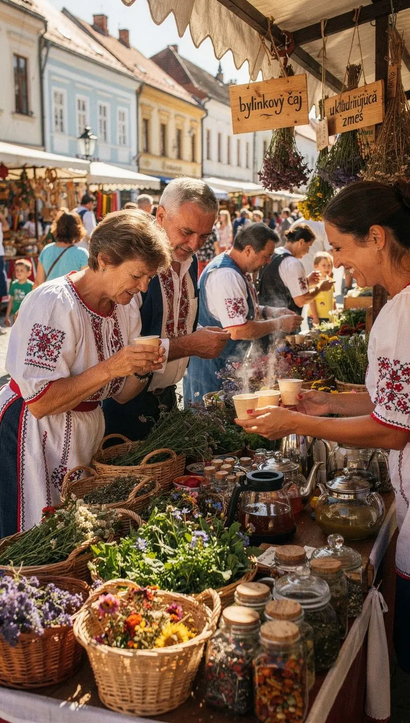 Pohár teplého bylinného čaju s čerstvou mätou a citrónom na drevenom stole
